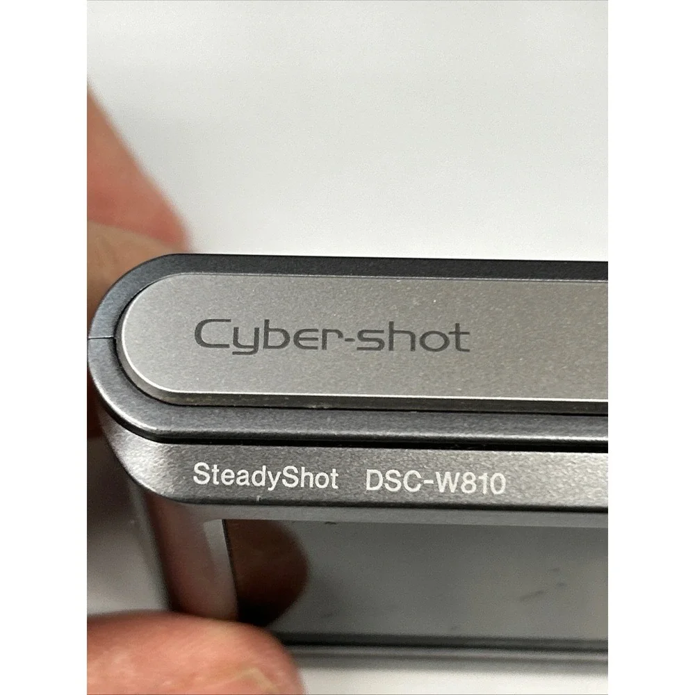 Sony Cyber-shot DSC-W810 Digital Camera Silver 20.1MP Digicam Y2K Tested No Card